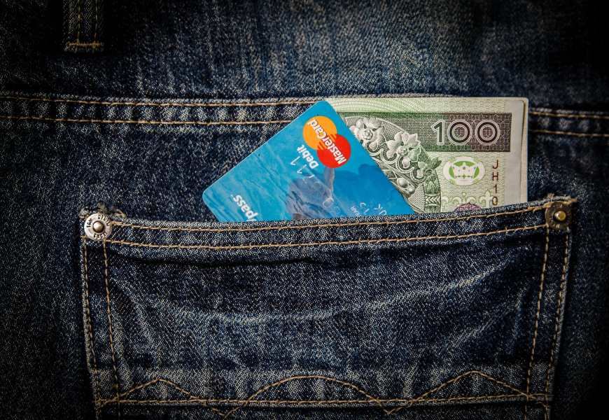 Notas de dinheiro para viagem