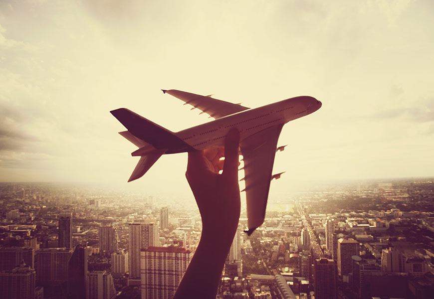 Viagem internacional para a Europa